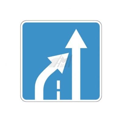 купить дорожный знак 5.15.5д, 5.15.6д Конец полосы в Великом Новгороде
